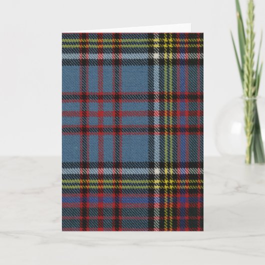 Anderson moderne Tartan-Gruß-Karte Karte (Vorderseite)