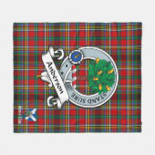 Anderson of Arbrake Clan Abzeichen Schotte Tartan Fleecedecke (Vorderseite (Horizontal))