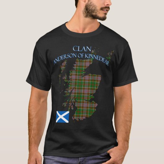 Anderson of Kinnelieb Scottish Clan Tartan Scotlan T-Shirt (Vorderseite)