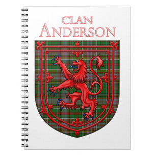 Anderson of Kinnelieber Tartan Scottish Kariert Notizblock