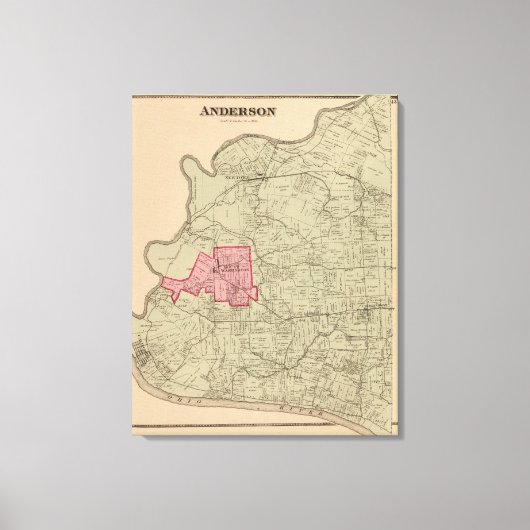 Anderson, Ohio Leinwanddruck (Vorderseite)