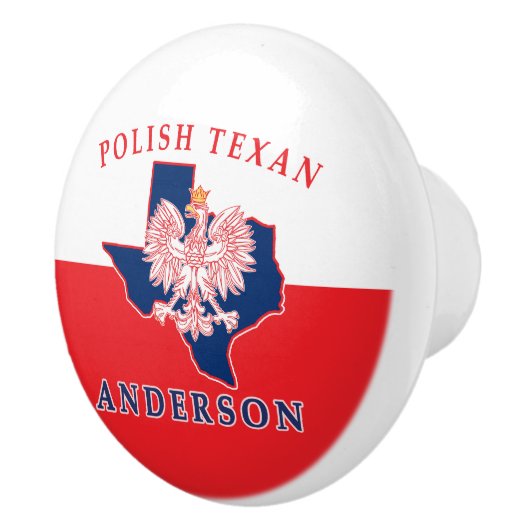 Anderson Polish Texan Keramik Pull Knob Keramikknauf (Rechts)