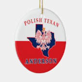 Anderson Polish Texan Round Ornament (Rechts)