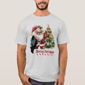 Anderson Scottie Dog Christmas Personalisiert T-Shirt (Vorderseite)