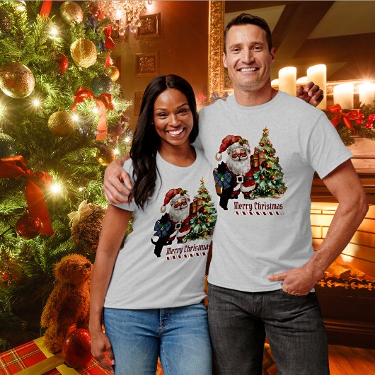 Anderson Scottie Dog Christmas Personalisiert T-Shirt