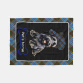 Anderson Scottie Dog Tartan Personalisiert Fleecedecke (Vorderseite (Horizontal))