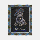 Anderson Scottie Dog Tartan Personalisiert Fleecedecke (Vorderseite)