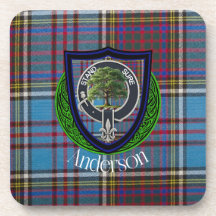 Anderson Scottish Clan Tartan und Wappen