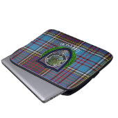Anderson Scottish Clan Tartan und Wappen Laptopschutzhülle (Vorne Knopf)
