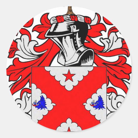 Anderson (Scottish) Coat of Arms Runder Aufkleber (Vorderseite)