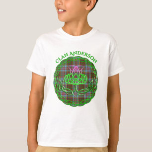 Anderson Scottish Tartan Celtic Thistle T-Shirt