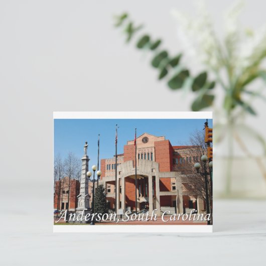 Anderson, South Carolina Postkarte (Stehend Vorderseite)