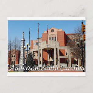 Anderson, South Carolina Postkarte