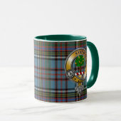 Anderson Tartan & Abzeichen Tasse (VorderseiteRechts)