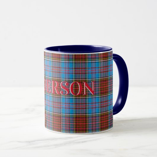 Anderson Tartan Clan Tasse (VorderseiteRechts)