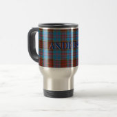 Anderson Tartan Clan Travel Mug Reisebecher (Vorderseite Links)