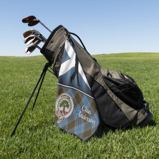 Anderson Tartan Golf Personalisiert (für ihn) Golfhandtuch (Gras)