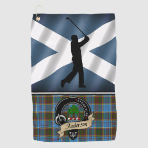 Anderson Tartan Golf Towel Sein Golfhandtuch