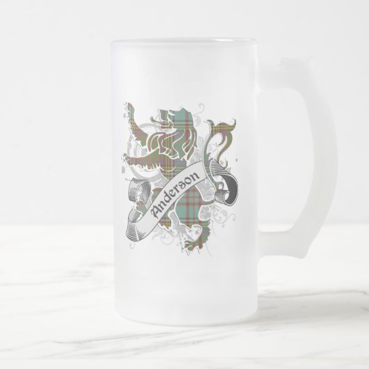 Anderson Tartan Lion Mattglas Bierglas (Rechts)