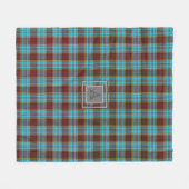 ANDERSON TARTAN Monogram Letter A Fleecedecke (Vorderseite (Horizontal))