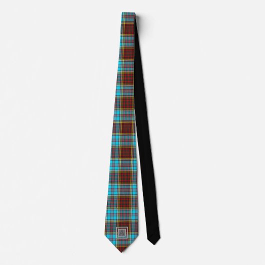 ANDERSON TARTAN Monogram Letter A Krawatte (Vorderseite)