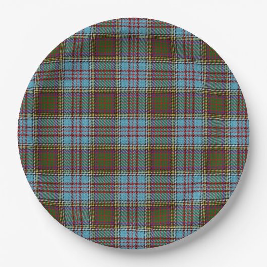 Anderson Tartan Pappteller (Vorderseite)