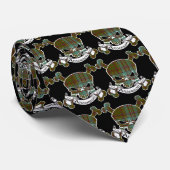 Anderson Tartan Skull Necktie Krawatte (Gerollt)