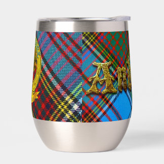 Anderson-Tartan und Clan-Emblem