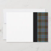 Anderson Tartan Wedding Einladung (Rückseite)