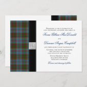 Anderson Tartan Wedding Einladung (Vorne/Hinten)