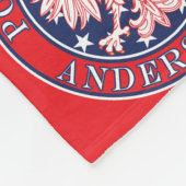 Anderson Texas Polnischer Adler Fleecedecke (Ecke)