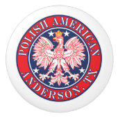 Anderson Texas Polnischer Adler Keramikknauf (Vorderseite)