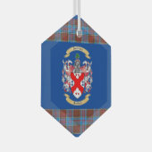 Anderson Wappen mit Anderson Tartan. Ornament Aus Glas (Vorderseite Rechts)