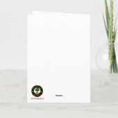 Anderson Wappen & Tartan w/Robin Personalisiert Xm Karte (Rückseite)