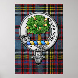 Anderson Wappen und Tartan Poster
