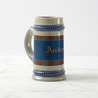 Anderson Wappen W/ Anderson Tartan Bierglas