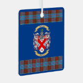Anderson Wappen w/Anderson Tartan* Ornament Aus Metall (Vorderseite Rechts)