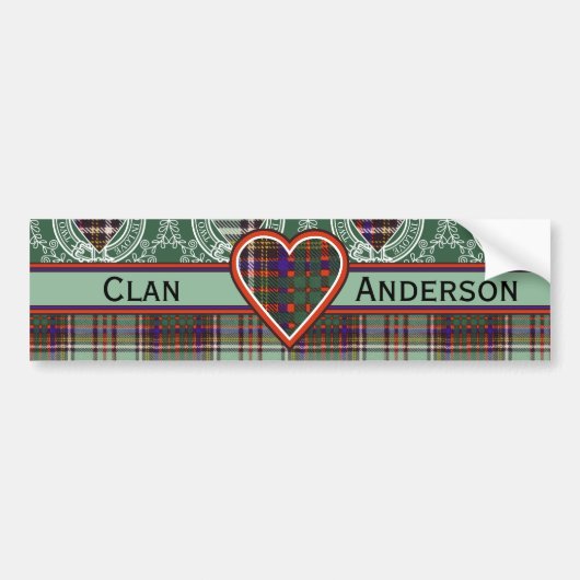 AndersonScottishTartan Autoaufkleber (Vorne)