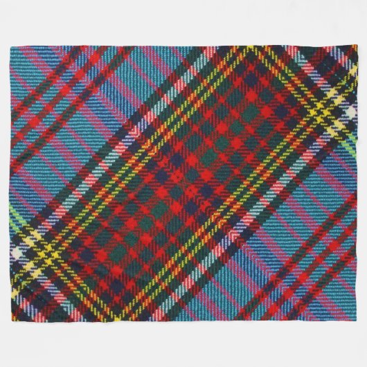 Andersontartan-Fleece-Decke 2 Fleecedecke (Vorderseite (Horizontal))