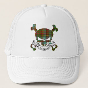 Andersontartan-Schädel-Hut Truckerkappe