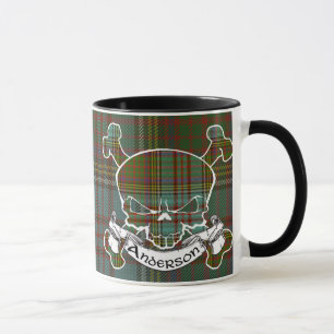 Andersontartan-Schädel-Tasse Tasse