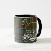 Andersontartan-Schädel-Tasse Tasse (VorderseiteRechts)