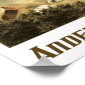 Andersonville Gefängnis (Camp Sumter), Luftaufnahm Poster (Ecke)