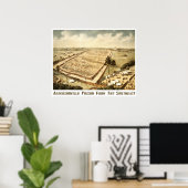 Andersonville Gefängnis (Camp Sumter), Luftaufnahm Poster (Heimbüro)