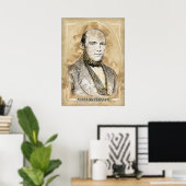 Anderssen Adolf, Schachspieler, Poster (Heimbüro)