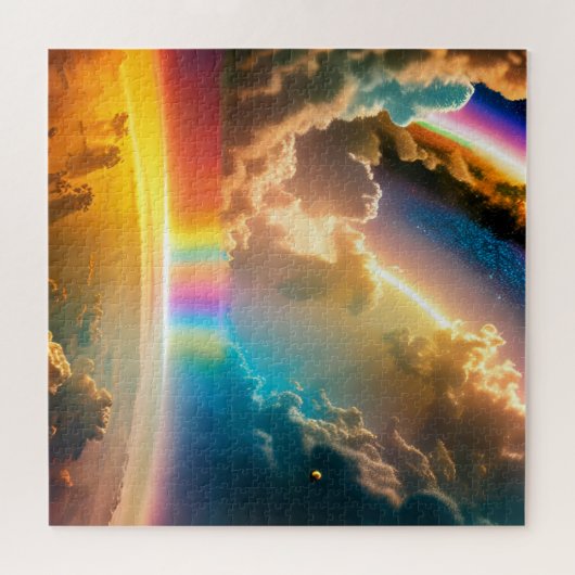 Andersweltig Indigofeierliches Ereignis im Kosmos Puzzle (Horizontal)