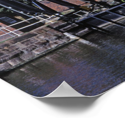 Anderton Lift Cheshire England Poster (Ecke)