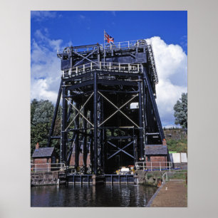 Anderton Lift Cheshire England Poster