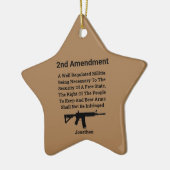 Änderung 2 des Verfassungsrechts der USA Keramik Ornament (Links)