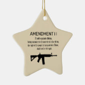 Änderung 2 des Verfassungsrechts der USA Keramikornament (Rechts)